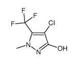 4-chloro-2-methyl-3-(trifluoromethyl)-1H-pyrazol-5-one Structure