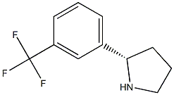 (S)-2-(3-(三氟甲基)苯基)吡咯烷结构式