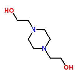 N,N'-双(2-羟乙基)哌嗪结构式