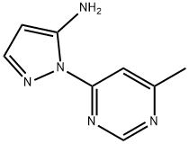 1-(6-甲基嘧啶-4-基)-1H-吡唑-5-胺结构式