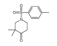 3,3-二甲基-1-甲苯磺酰哌啶-4-酮结构式