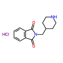 2-(4-Piperidinylmethyl)-1H-isoindole-1,3(2H)-dione hydrochloride (1:1) Structure