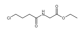 ethyl 2-(4-chlorobutyramido)acetate结构式