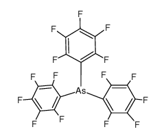 tris(pentafluorophenyl)arsenic(III)结构式