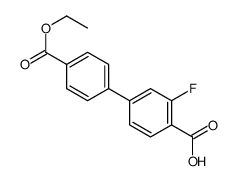 4-(4-ethoxycarbonylphenyl)-2-fluorobenzoic acid Structure