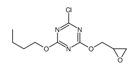2-butoxy-4-chloro-6-(oxiran-2-ylmethoxy)-1,3,5-triazine结构式