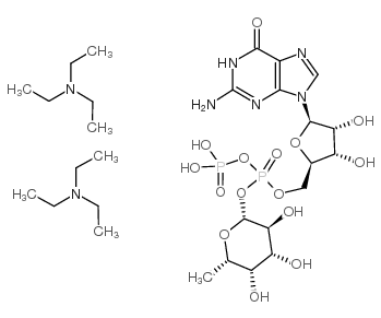 GDP-β-L-岩藻糖双(三乙胺)盐结构式