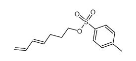 toluene-4-sulfonic acid (4E)-hepta-4,6-dien-1-yl ester结构式