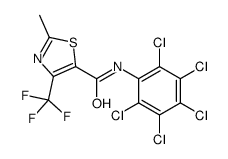 2-methyl-N-(2,3,4,5,6-pentachlorophenyl)-4-(trifluoromethyl)-1,3-thiazole-5-carboxamide Structure