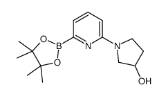 1-(6-(4,4,5,5-TETRAMETHYL-1,3,2-DIOXABOROLAN-2-YL)PYRIDIN-2-YL)PYRROLIDIN-3-OL Structure