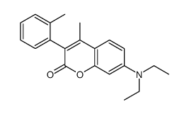 7-(diethylamino)-4-methyl-3-(2-methylphenyl)chromen-2-one Structure