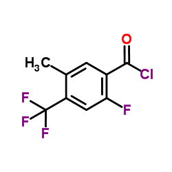 2-Fluoro-5-methyl-4-(trifluoromethyl)benzoyl chloride Structure