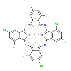 [octachloro-29H,31H-phthalocyaninato(2-)-N29,N30,N31,N32]copper Structure