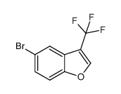 5-溴-3-(三氟甲基)苯并呋喃结构式