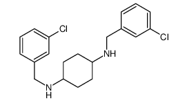 N,N'-Bis-(3-chloro-benzyl)-cyclohexane-1,4-diamine结构式