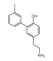 2-(3'-iodo-6-hydroxybiphenyl-3-yl)ethylamine结构式