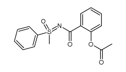 N-[2-acetoxybenzoyl]-S-methyl-S-phenylsulfoximine结构式