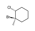 (+/-)-1r-bromo-2t-chloro-1-methyl-cyclohexane结构式