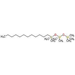 1-Dodecyl-1,1,3,3,5,5,5-heptamethyltrisiloxane Structure