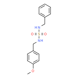 N-BENZYL-N'-(4-METHOXYBENZYL)SULFAMIDE结构式