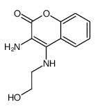 3-amino-4-(2-hydroxyethylamino)chromen-2-one Structure