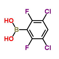 3,5-Dichloro-2,6-difluorophenylboronic acid structure