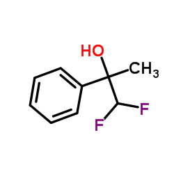 1,1-Difluoro-2-phenyl-2-propanol结构式