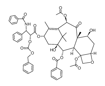 2′-O-(苄氧羰基)紫杉醇结构式