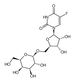 5-氟尿苷-5’-O-β-D-半乳糖苷结构式