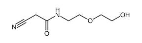 2-cyano-N-(2-(2-hydroxyethoxy)ethyl)acetamide结构式