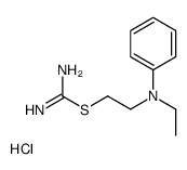 2-(N-ethylanilino)ethyl carbamimidothioate,hydrochloride结构式