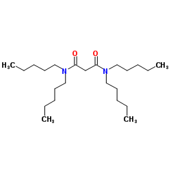 N,N,N',N'-四戊基丙二酰胺结构式