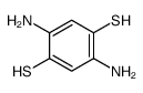 2,5-diaminobenzene-1,4-dithiol Structure
