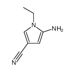 1H-Pyrrole-3-carbonitrile,5-amino-1-ethyl-(9CI)结构式