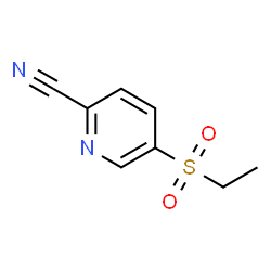 5-(ethylsulfonyl)picolinonitrile Structure