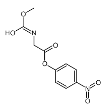 methoxycarbonylglycine 4-nitrophenyl ester结构式