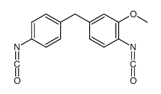 1-isocyanato-4-[(4-isocyanatophenyl)methyl]-2-methoxybenzene Structure