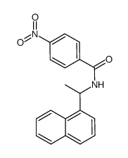 N-(1-(naphthalen-1-yl)ethyl)-4-nitrobenzamide结构式