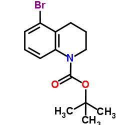 2-Methyl-2-propanyl 5-bromo-3,4-dihydro-1(2H)-quinolinecarboxylate Structure