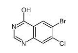 6-溴-7-氯喹唑啉-4-醇结构式
