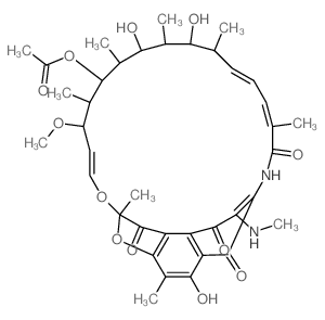 Rifamycin,1,4-dideoxy-1,4-dihydro-3-(methylamino)-1,4-dioxo- (9CI)结构式