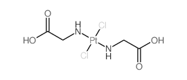 Platinate(2-), dichlorobis(glycinato-N)-, dihydrogen, (SP-4-2)-结构式