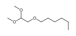 hexoxyacetaldehyde dimethyl acetal Structure