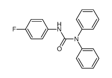 3-(4-FLUOROPHENYL)-1,1-DIPHENYLUREA结构式