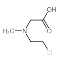 2-(2-chloroethyl-methyl-amino)acetic acid结构式