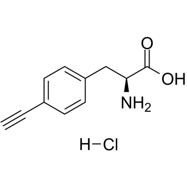 4-Ethynyl-L-phenylalanine hydrochloride结构式