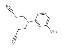 3,3'-((3-Methylphenyl)imino)bispropanenitrile Structure
