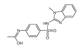 N-[4-[(1-methylbenzimidazol-2-yl)sulfamoyl]phenyl]acetamide Structure