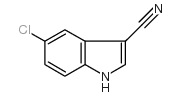 5-氯-3-氰基吲哚结构式