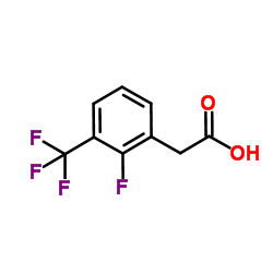 2-Fluoro-3-(trifluoromethyl)phenylacetic acid Structure